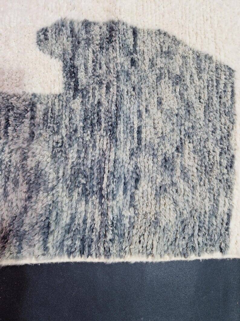 Traditional handmade Moroccan Berber rug