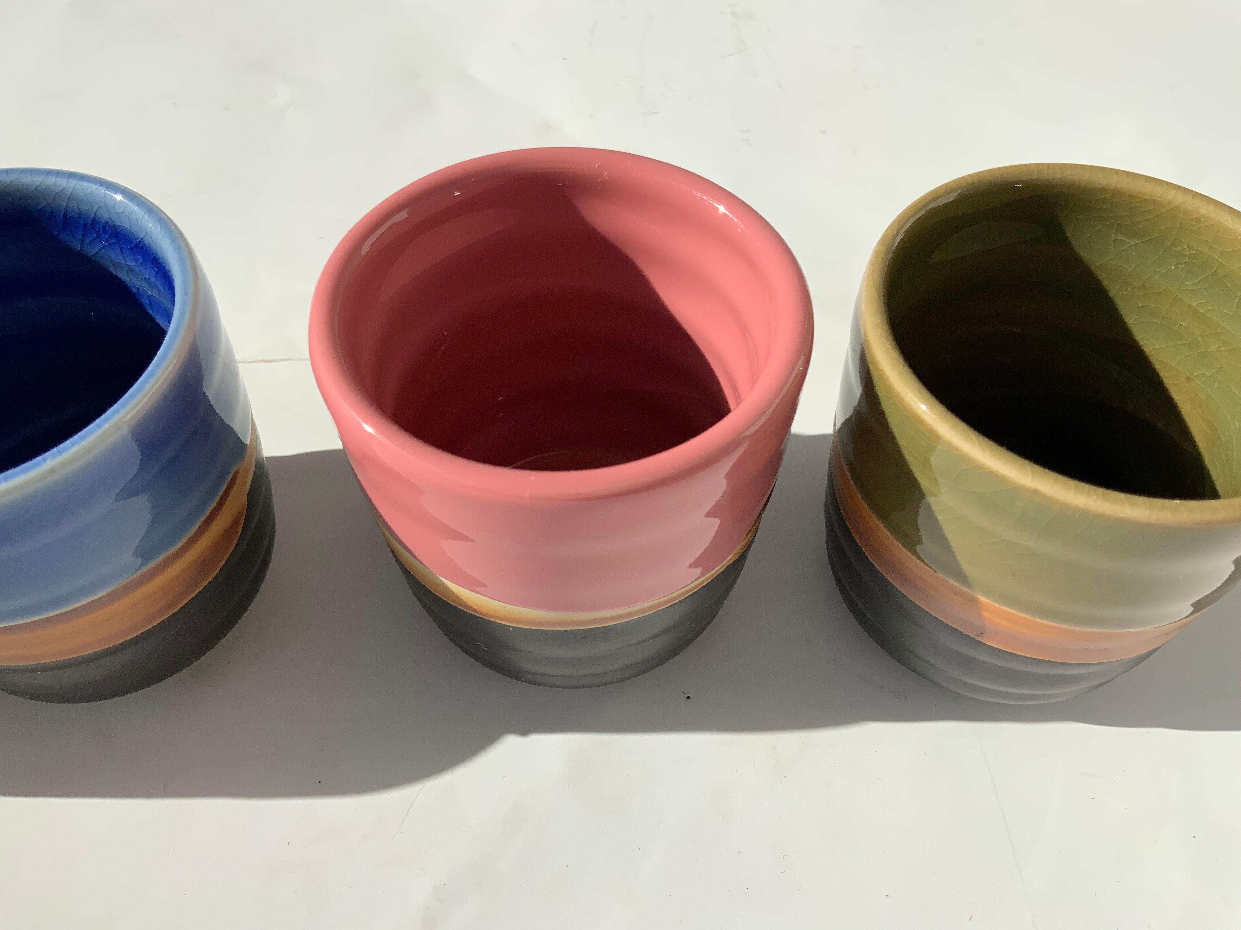 4 tasses en grès colorées Selency x Monoprix Croisé Laroche