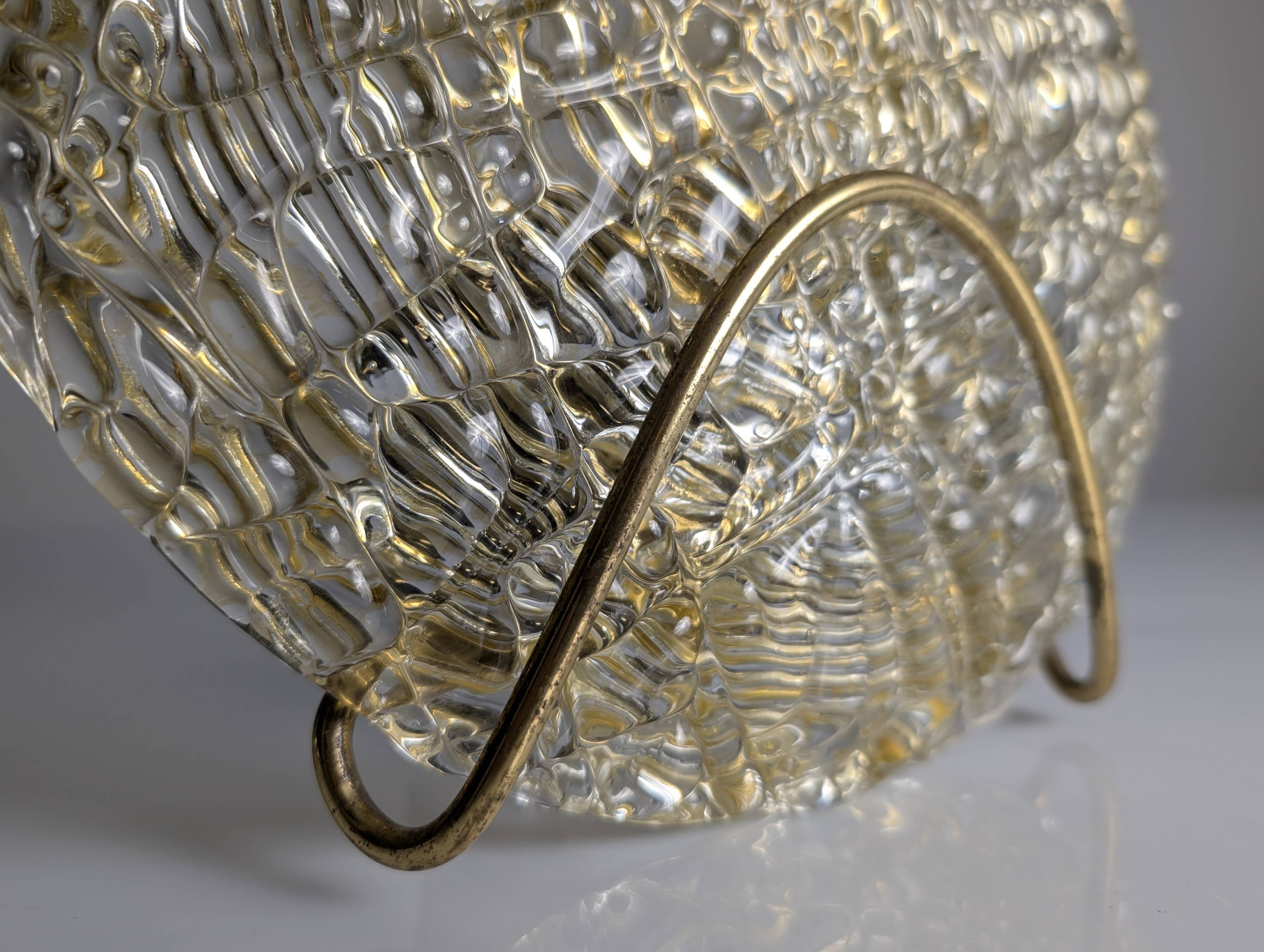 Murano Glass and Brass Wall Sconce, Austria, 1970s