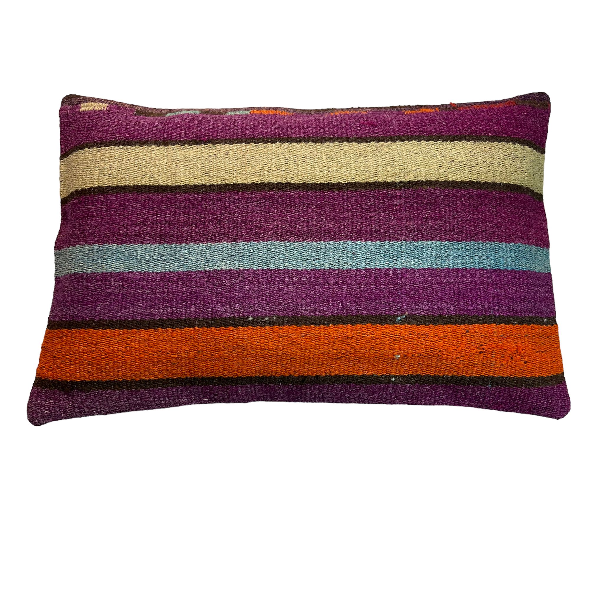 Housse de coussin vintage turque faite à la main, 30 x 50 cm