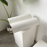 Pair of Parscot wall lights in white lacquered metal from the 80s