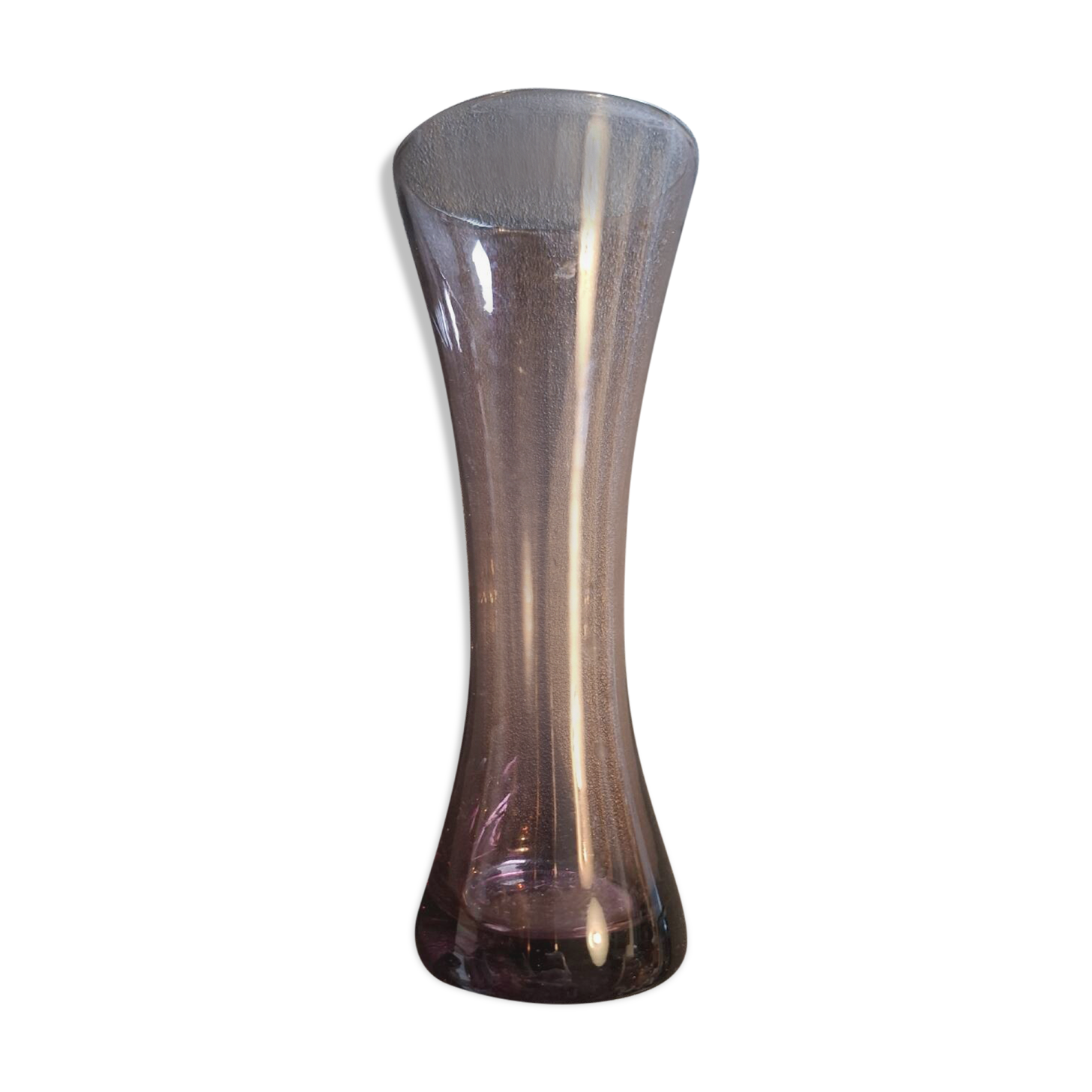 Artisanal violet vase