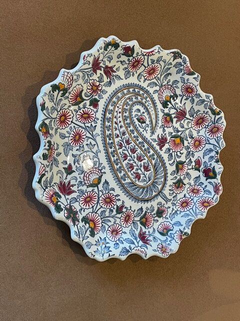Ancient cashmere Gien Plate