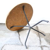 Adorable rattan coffee table and metal base, Scandinavian