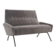 Two-seater velvet sofa by Felice Rossi, 1950s.