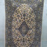 Vintage persian hand-woven keshan carpet ,240x141