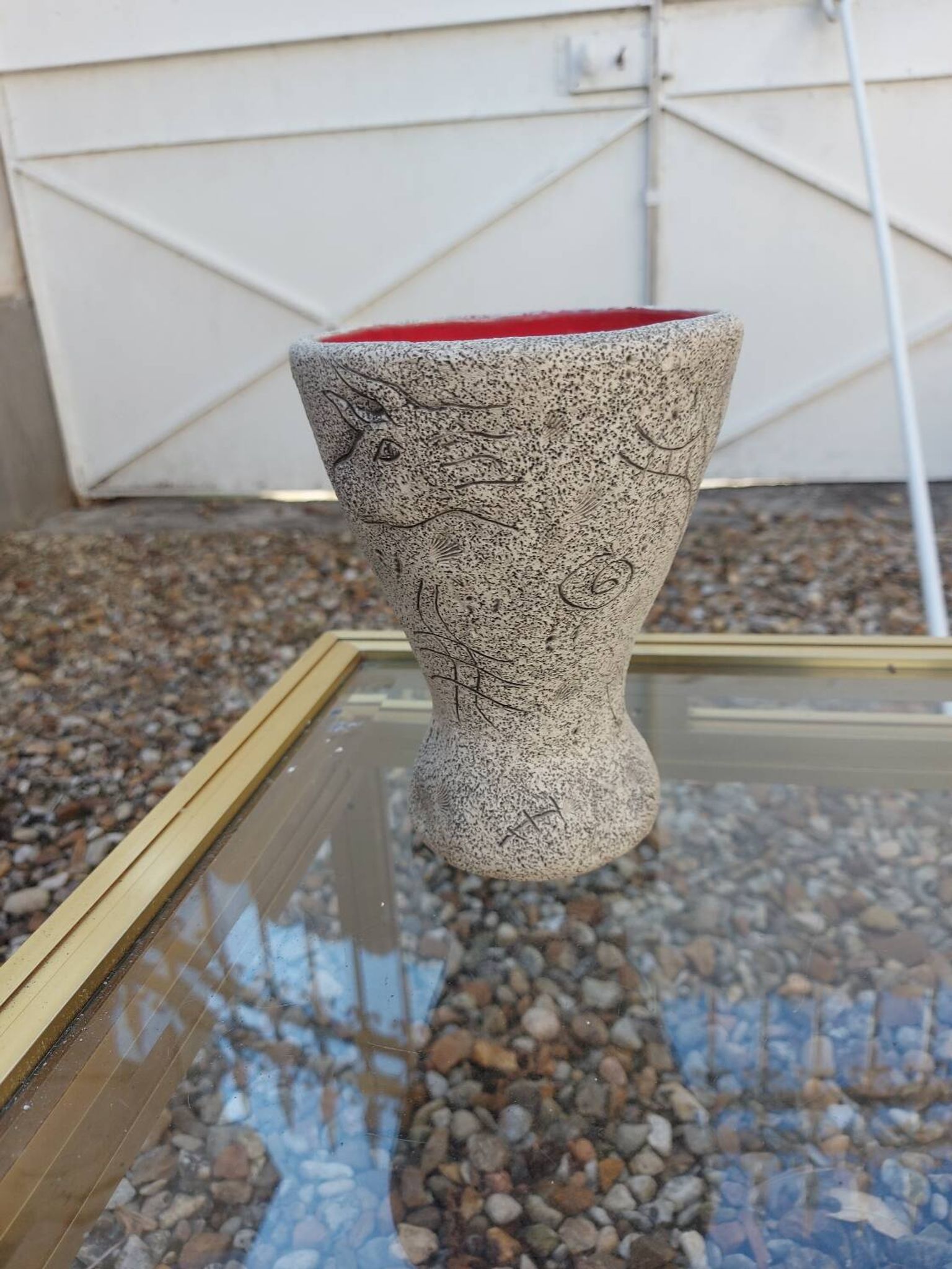 Vase en ceramique éthnique Francis triay