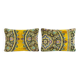 Set of 2 vintage velvet cushion covers 41x61 cm