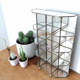 Glass and brass showcase