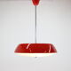 Mid-century red chandelier, Napako, 1970