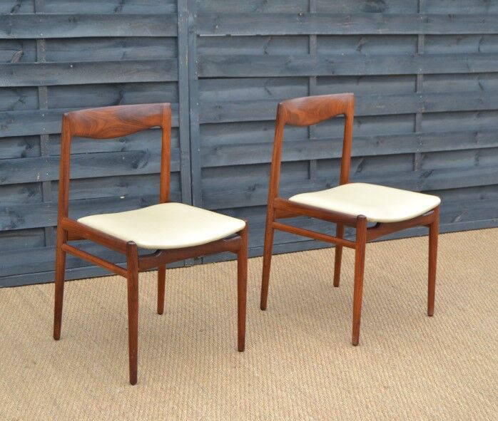 Pair of rosewood chairs