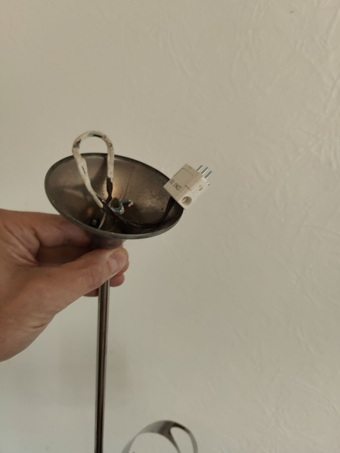 Space age chrome design chandelier suspension