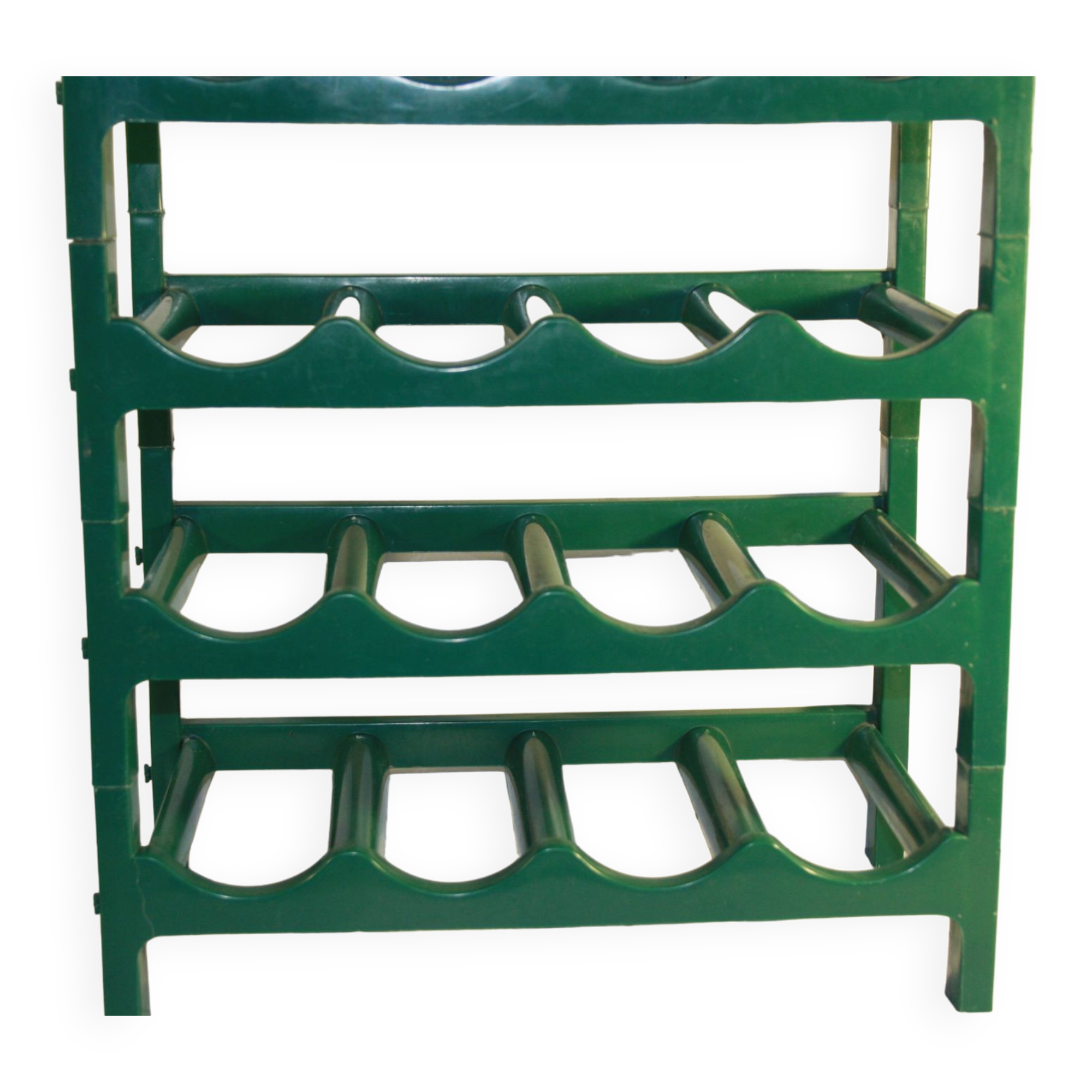 Vintage green bottle holder