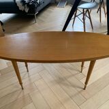 Coffee table with compass legs