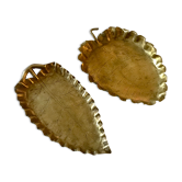 Lot de 2 vides-poches en laiton vintage