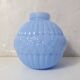 old blue opaline Art Deco ball vase 1920-1930