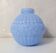 old blue opaline Art Deco ball vase 1920-1930