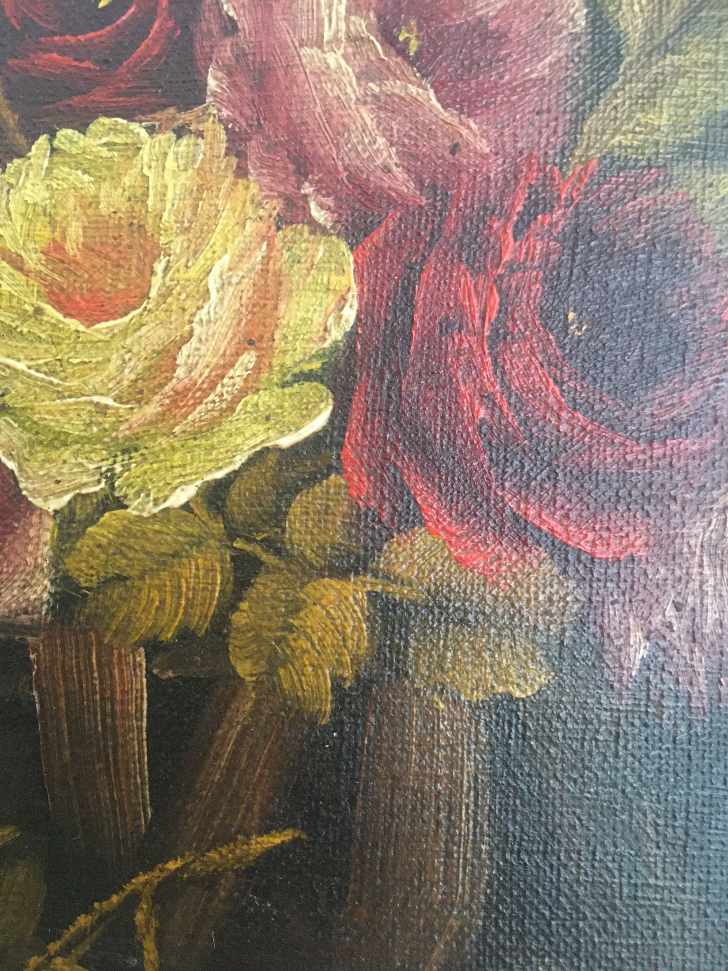 Huile sur toile, signée, tableau début 20e siècle