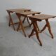 Vintage nest of 3 sidetables mimiset