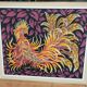 canvas tapestry bird fire Royal Paris 1970