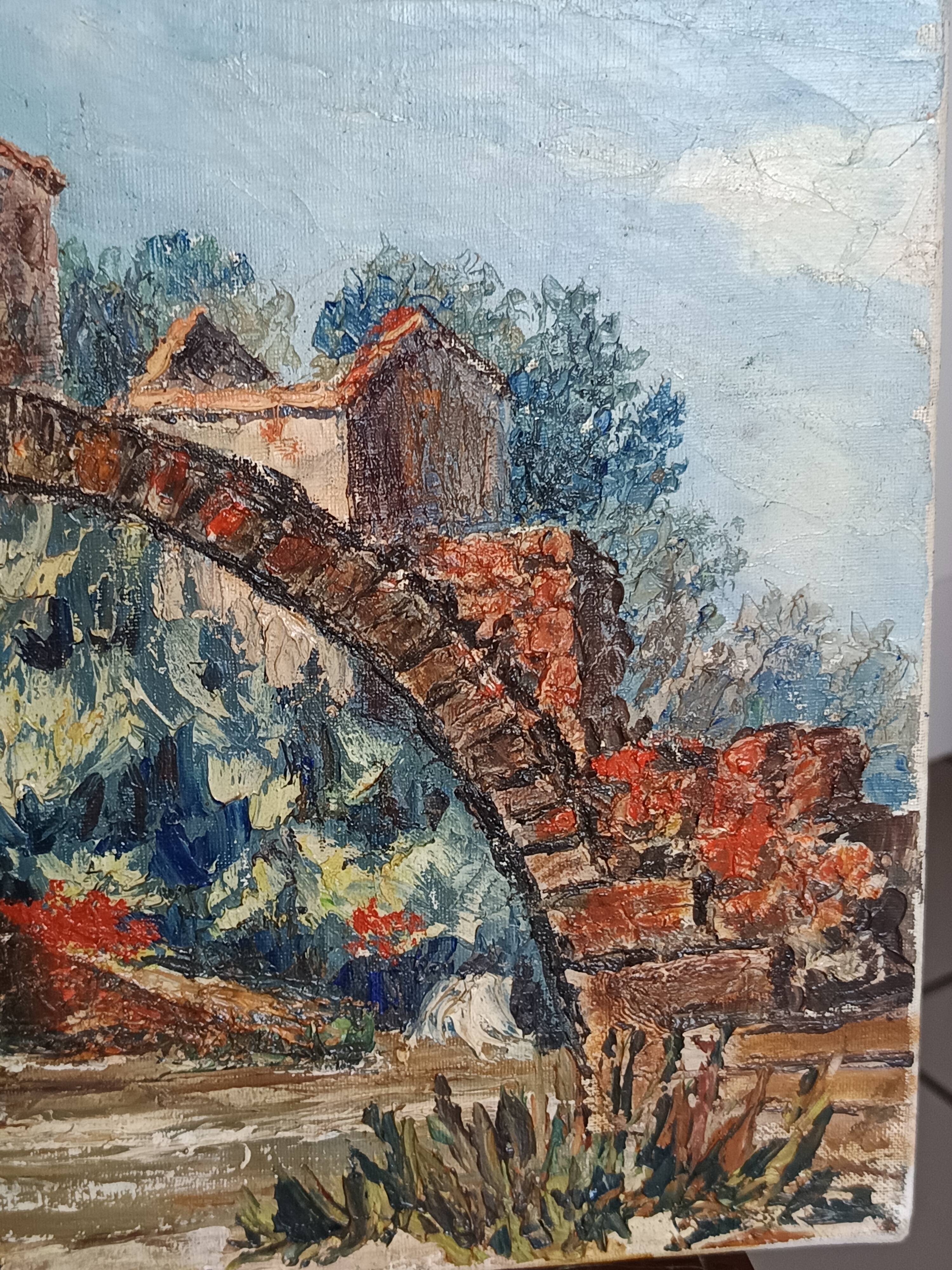 oil on canvas by the Provençal painter L C Benazeth