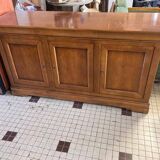 Cherry wood sideboard with 3 doors and 3 drawers