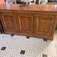 Cherry wood sideboard with 3 doors and 3 drawers