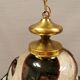 Huge Swedish glass hanging lamp, from Örrefors glassworks with brass top.