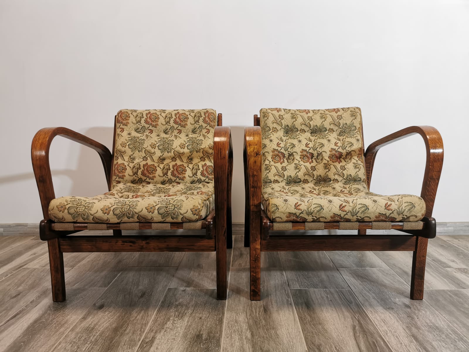 Armchairs by K. Kozelka & A. Kropacek, Set of 2, 1950
