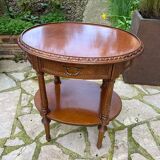 Small carved wooden table