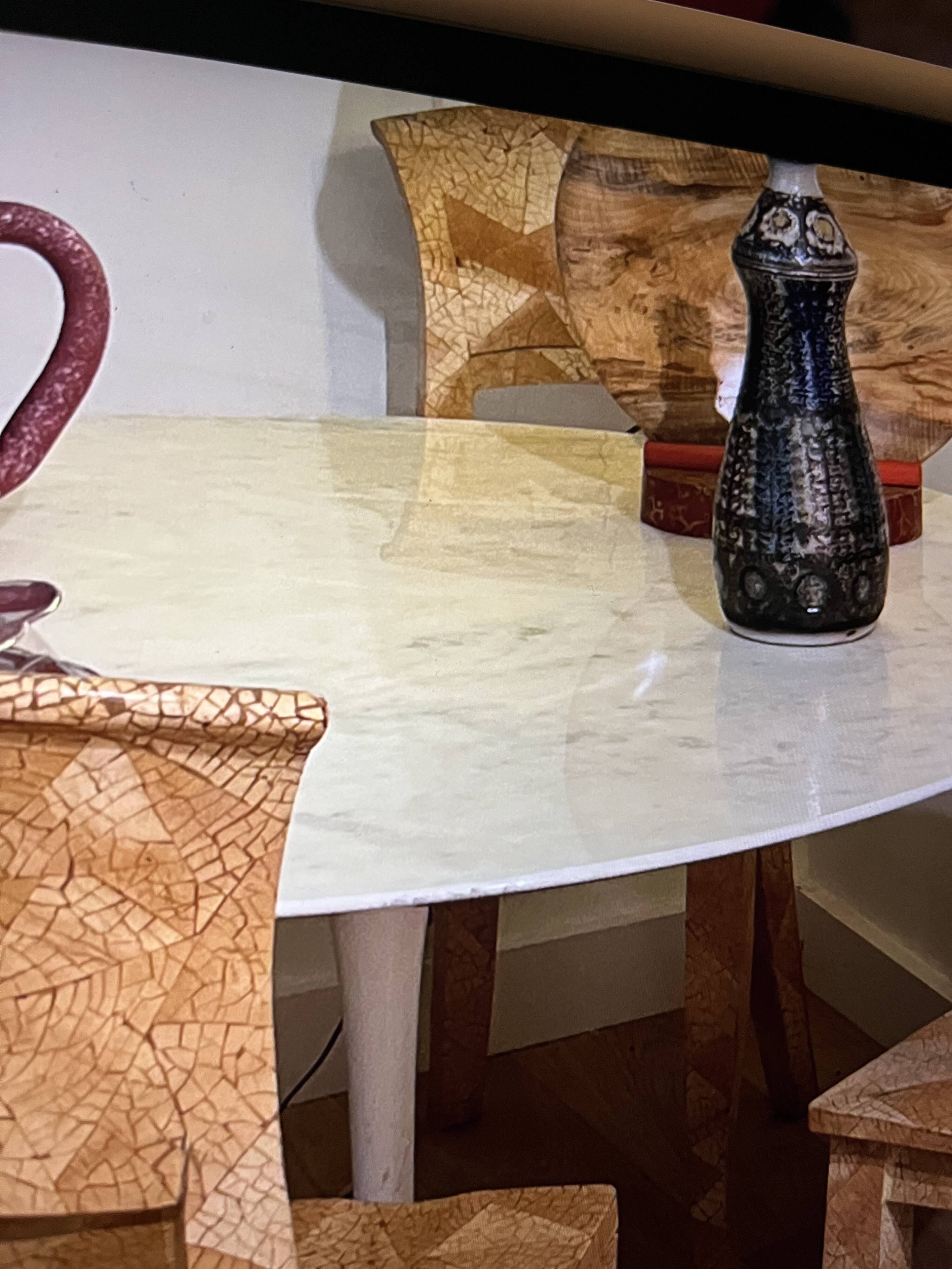 Marble round table by Ereo Saarinen , Knoll edition