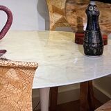Table ronde marbre d’Ereo Saarinen édition Knoll