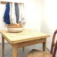 Table de ferme en bois brut