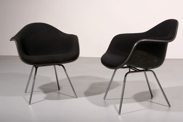 Chaises de salle à manger par Charles Eames et Ray Eames Modèle Dax 1970