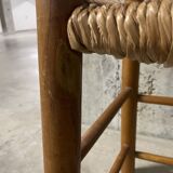 High straw chair for children