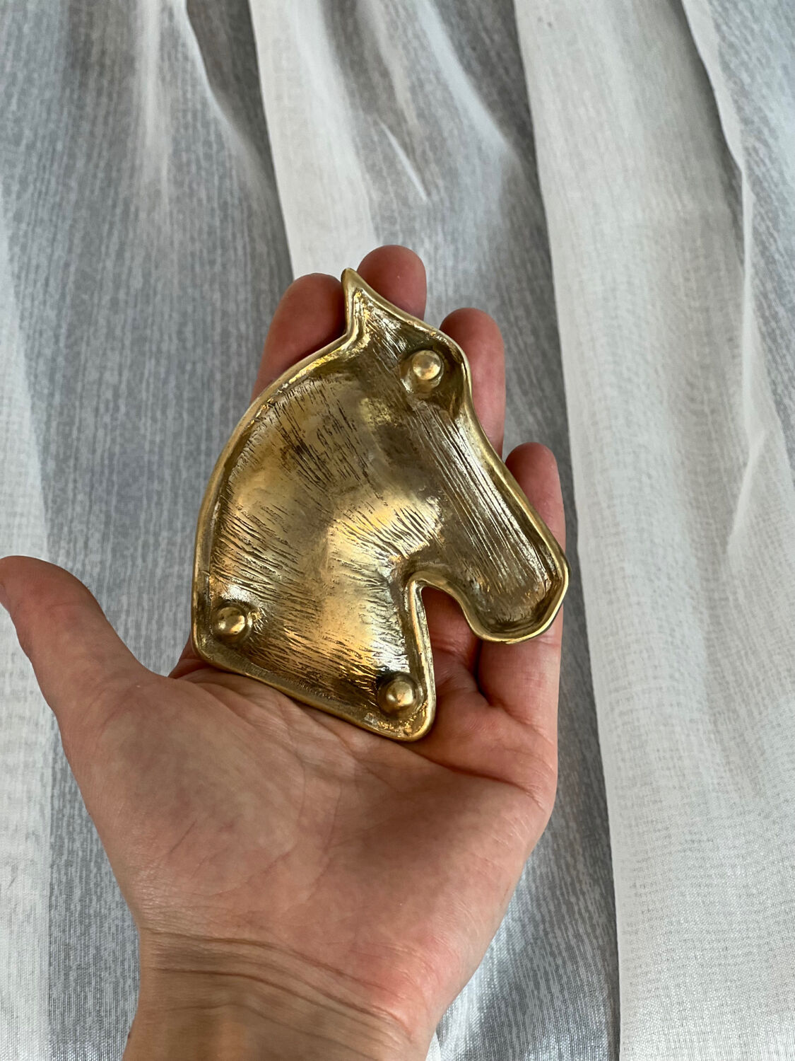 Brass horse