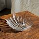 Large stylised shell bowl in vintage glass D22