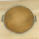 Plateau miroir rond années 50