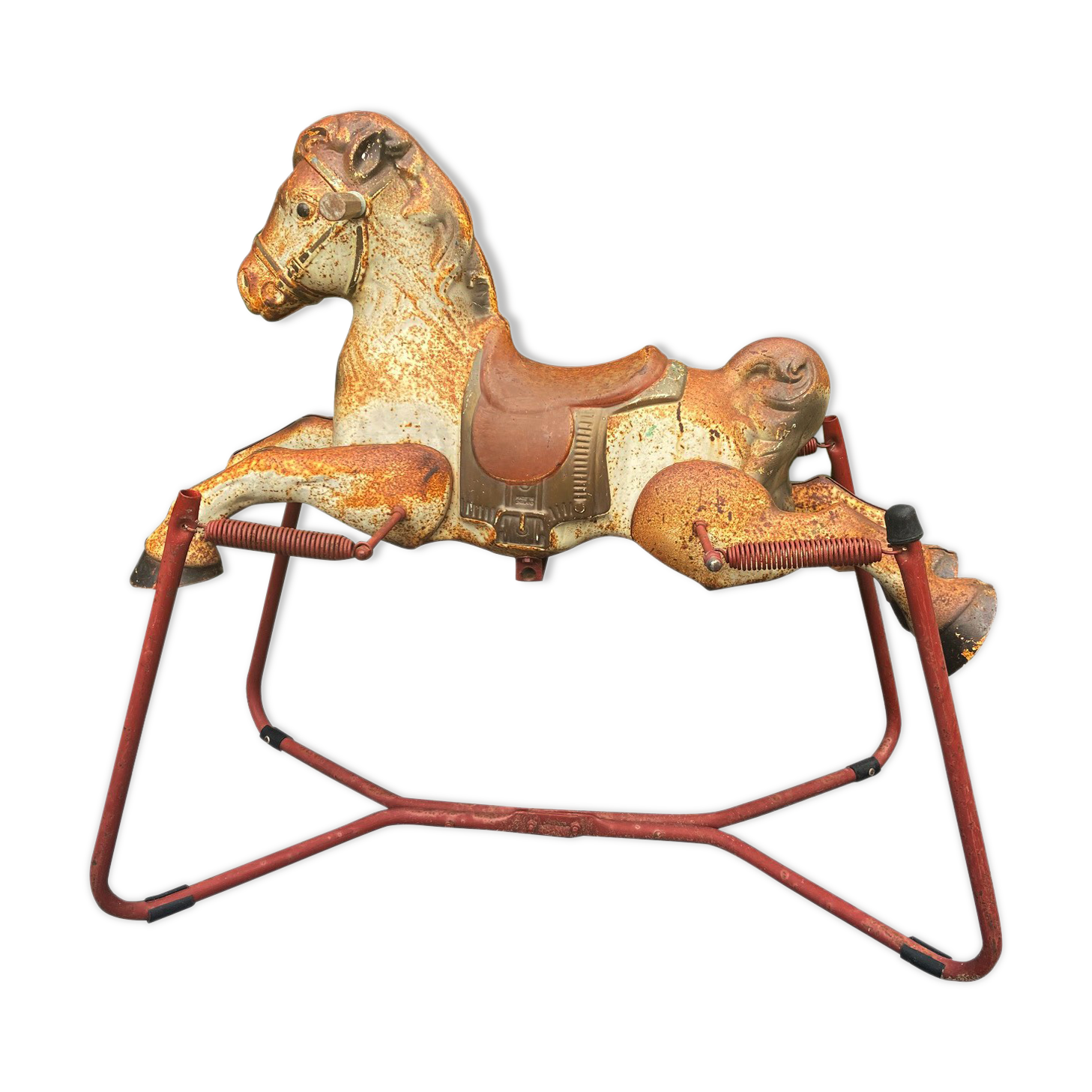 Vintage mobo toys horse on springs