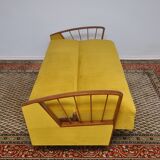 Yellow sleeper sofa 1960s