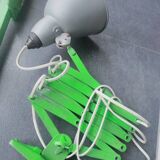 Industrial accordion scissors lamp