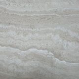 Vintage travertine table, Roche Bobois, France 1970