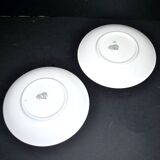 2 assiettes en faïence de Lunéville modèle Réverbère