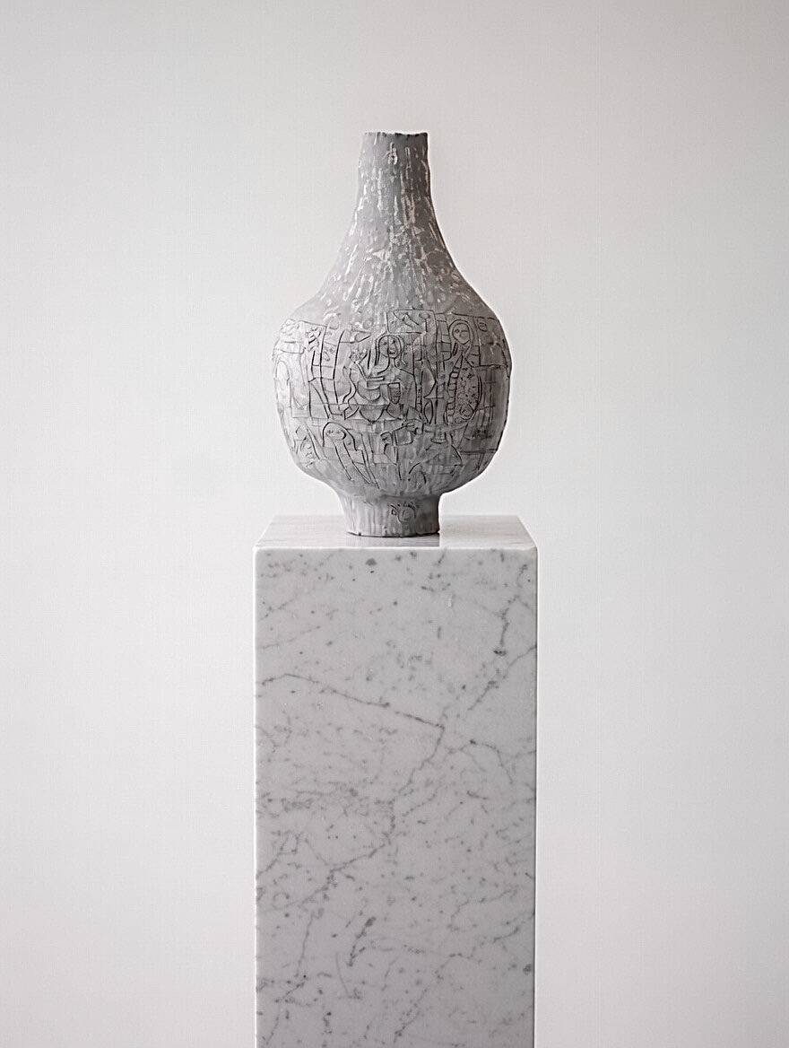 Vallauris ceramic signed by the artist Olisch.