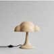 Sand-colored table lamp, ceramic, contemporary work.
