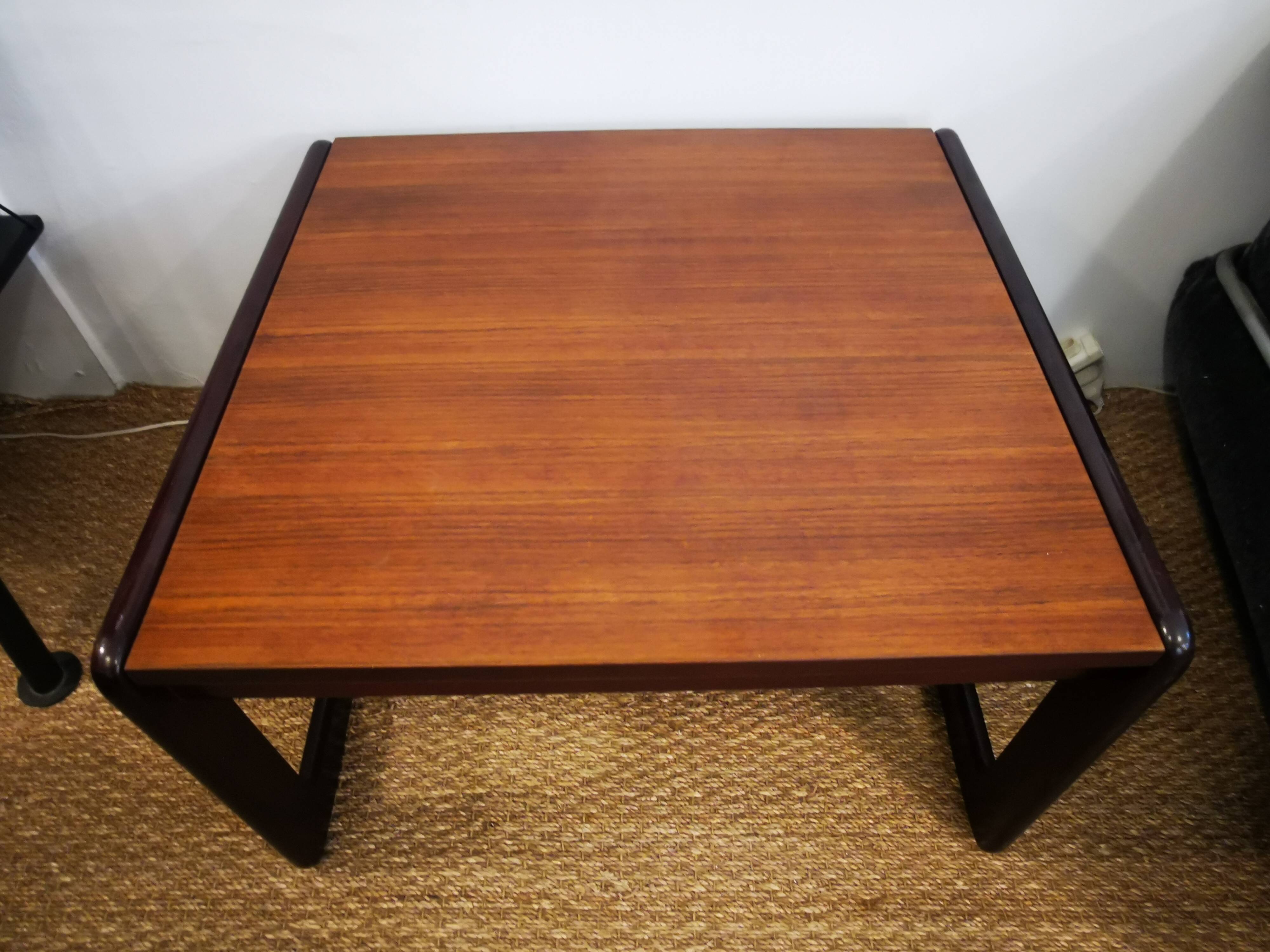Vintage wooden coffee table from the 70s