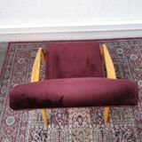Vintage velvet armchair