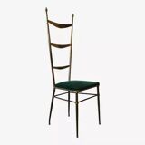 High-back Chiavari chair by Gaetano Descalzi, Italy, 1950