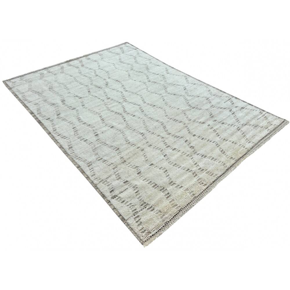 Modern Moroccan style Handmade Rug. 100% Natural Wool. Custom Options Available