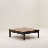 Wengé wood coffee table, 1960s The Netherlands.